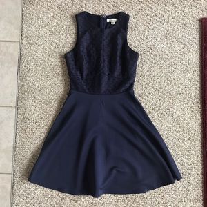 Navy and Silver Francesca’s Dress